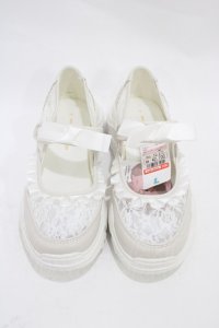 m petit by misako / AMコウリボンフリルSNK L ホワイト H-25-11-12-1001-LO-SH-NS-ZH