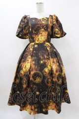 axes femme NOSTALGIE / タロット柄ワンピース Free ブラック H-25-11-12-1037-AX-OP-NS-ZH