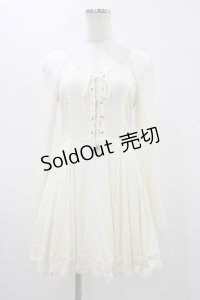 LIZ LISA / レースアップワンピース Free 生成り H-25-11-12-1039-LO-OP-NS-ZH