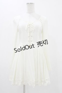 画像1: LIZ LISA / レースアップワンピース Free 生成り H-25-11-12-1039-LO-OP-NS-ZH