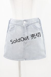 EATME / レースアップデニムスカート S アイスブルー H-25-11-12-1042-LO-SK-NS-ZH