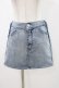 画像1: EATME / レースアップデニムスカート S アイスブルー H-25-11-12-1042-LO-SK-NS-ZH (1)