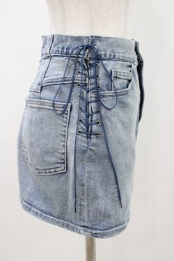 画像3: EATME / レースアップデニムスカート S アイスブルー H-25-11-12-1042-LO-SK-NS-ZH
