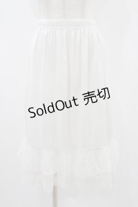 axes femme / チュールレースミドルペチスカート Free オフ H-25-11-12-1043-AX-SK-NS-ZH