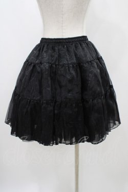 画像2: axes femme kawaii / ボリュームオーガンジーパニエ M ブラック H-25-11-12-1044-AX-SK-NS-ZH