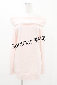 LIZ LISA / オフショルトップス Free ピンク H-25-11-12-1047-LO-TO-NS-ZH