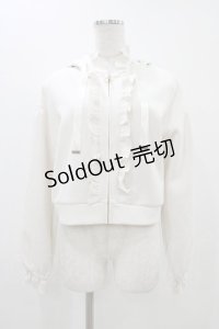 axes femme / ショート丈フリルパーカー M Free H-25-11-12-1049-AX-TO-NS-ZH