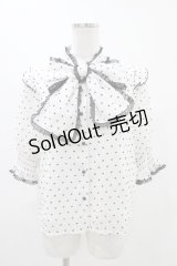 Rojita / ハートドットプリントリボンブラウス Free アイボリー H-25-11-12-1051-LO-BL-NS-ZH