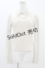 EATME / フロントリボンレイヤードリブTOP Free アイボリー H-25-11-12-1052-LO-TO-NS-ZH