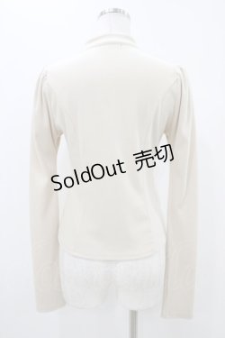 画像2: EATME / フロントリボンレイヤードリブTOP Free アイボリー H-25-11-12-1052-LO-TO-NS-ZH