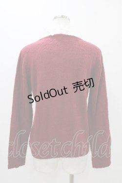 画像2: axes femme / 襟付きニット M レッド H-25-11-12-1055-AX-TO-NS-ZH