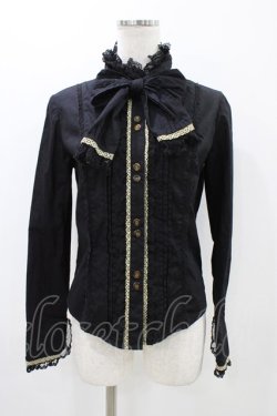 画像1: Angelic Pretty / Holy Night Storyボウタイブラウス Free ブラック H-25-11-12-1059-AP-BL-NS-ZH