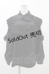 axes femme purple label / プリーツフリルブラウス N  H-25-11-12-1060-LO-BL-NS-ZH