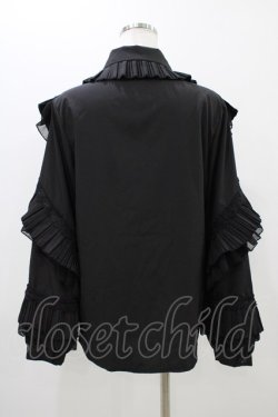 画像2: axes femme purple label / プリーツフリルブラウス N  H-25-11-12-1060-LO-BL-NS-ZH