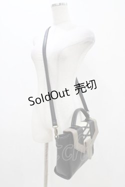 画像2: axes femme / 配色フラップデザインバッグ Free ブラック H-25-11-12-1008-AX-BG-NS-ZH