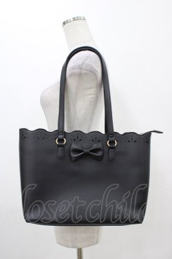 画像1: m petit by misako / サンリオキャラクターズコラボ クロミ トートバッグ  ブラック H-25-11-12-1010-LO-BG-NS-ZH