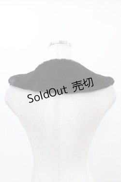 画像2: m petit by misako / AMポンポンツキエリ  ブラック H-25-11-12-1012-LO-ZA-NS-ZH