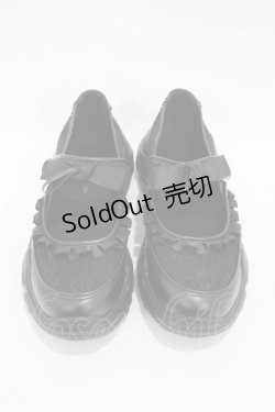 画像1: m petit by misako / AMコウリボンフリルSNK L ブラック H-25-11-12-1002-LO-SH-NS-ZH