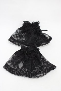 画像2: ALICE and the PIRATES / A/Pレース地お袖とめ  ブラック H-25-11-12-1015-PA-ZA-NS-ZH