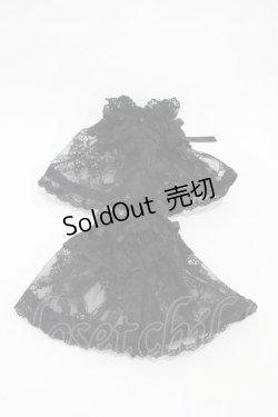画像2: ALICE and the PIRATES / A/Pレース地お袖とめ  ブラック H-25-11-12-1015-PA-ZA-NS-ZH