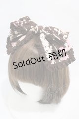 BABY,THE STARS SHINE BRIGHT / ハートマーブルチョコレートとシュガーコーテッドクッキー柄リボンカチューシャ  ブラウン H-25-11-12-1018-BA-AC-NS-ZH