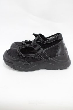 画像2: m petit by misako / AMコウリボンフリルSNK L ブラック H-25-11-12-1002-LO-SH-NS-ZH