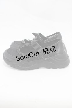 画像2: m petit by misako / AMコウリボンフリルSNK L ブラック H-25-11-12-1002-LO-SH-NS-ZH