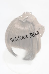 Angelic Pretty / おすましパーリィサテンカチューシャ  ブラウン H-25-11-12-1019-AP-AC-NS-ZH