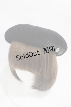 画像1: m petit by misako / NINA'Sコラボベレー  ブラック H-25-11-12-1021-LO-AC-NS-ZH