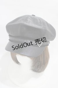 Honey Cinnamon / ビジューハートバックルキャスケット  ブラック H-25-11-12-1022-LO-AC-NS-ZH