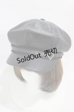 画像1: Honey Cinnamon / ビジューハートバックルキャスケット  ブラック H-25-11-12-1022-LO-AC-NS-ZH