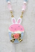 Angelic Pretty / Bunnyカップケーキネックレス  サックス H-25-11-12-1024-AP-AC-NS-ZH