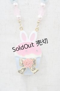 Angelic Pretty / Bunnyカップケーキネックレス  サックス H-25-11-12-1024-AP-AC-NS-ZH