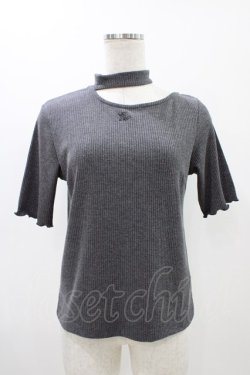 画像1: EATME / リブアームウォーマーTOP Free グレー H-25-11-12-1025-LO-TO-NS-ZH