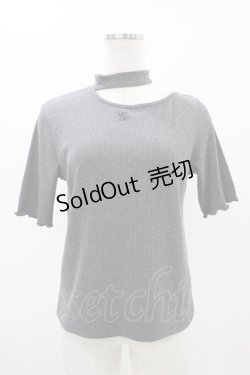 画像1: EATME / リブアームウォーマーTOP Free グレー H-25-11-12-1025-LO-TO-NS-ZH