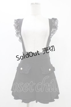 画像1: Honey Cinnamon / レースサスタックショートパンツ Free ブラック H-25-11-12-1026-LO-PA-NS-ZH