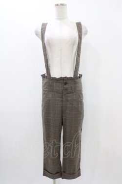 画像1: Ank Rouge / サスペンダーパンツ M ブラウン H-25-11-12-1027-CA-PA-NS-ZH