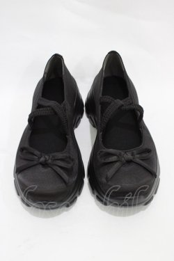 画像1: Cherirulu Chocola / バレエシューズ LL ブラック H-25-11-12-1003-0-SH-NS-ZH