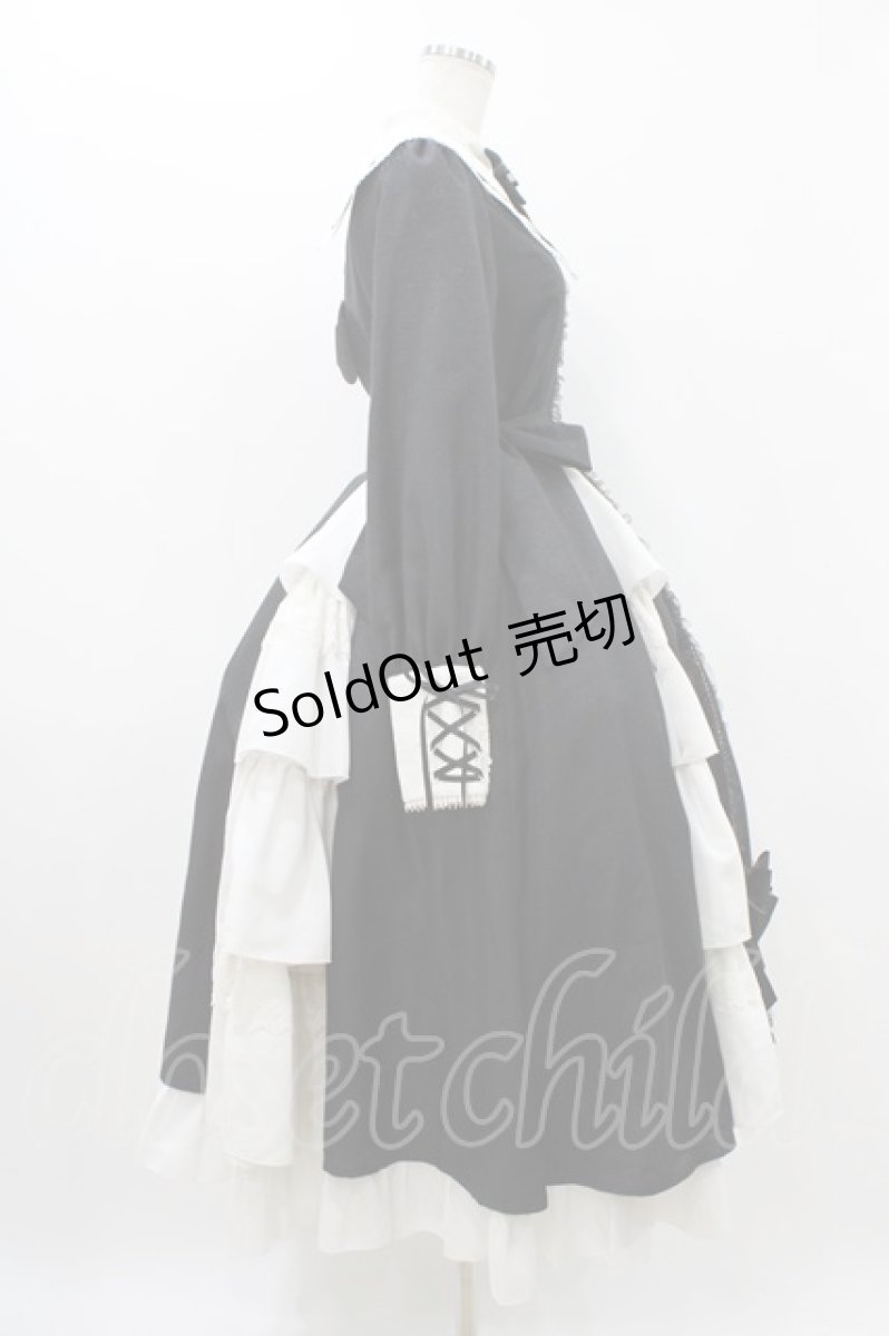 画像3: ALICE and the PIRATES / St.Valerie〜大聖堂の秘密〜ロングワンピース Free ブラック H-25-11-12-1030-PA-OP-NS-ZH (3)