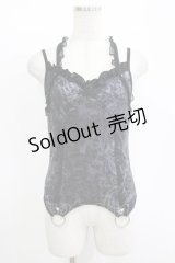 NiNE. / リングパーツキャミ  ブラック H-25-11-12-052-PU-TO-KB-ZH