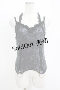 NiNE. / リングパーツキャミ  ブラック H-25-11-12-052-PU-TO-KB-ZH