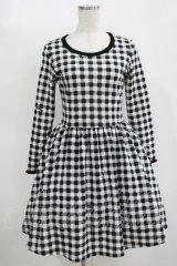 MILK / ギンガムKISSワンピース  ブラックギンガム H-25-11-12-006-ML-OP-KB-ZH