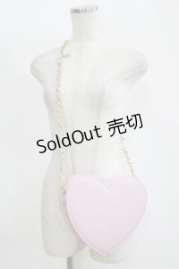 MILK / ハートチェーンショルダーBAG  ピンク H-25-11-12-057-ML-BG-KB-ZH