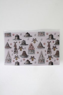 画像1: Q-pot. / マドレーヌとバレリーナ ノベルティポーチ  ピンク H-25-11-12-060-QP-ZA-KB-ZH