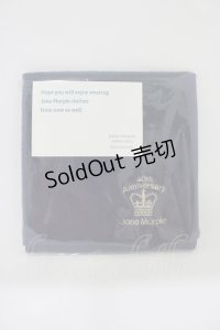 Jane Marple / 刺繍ミニタオル  ネイビー H-25-11-12-061-JM-ZA-KB-ZH