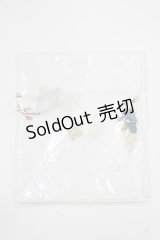 Jane Marple / 刺繍ハンカチ  白 H-25-11-12-065-JM-ZA-KB-ZH