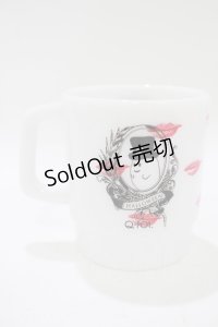 Q-pot. / RIP&LIPとおばけちゃんメラミン製マグカップ  オフ H-25-11-12-068-QP-ZA-KB-ZH