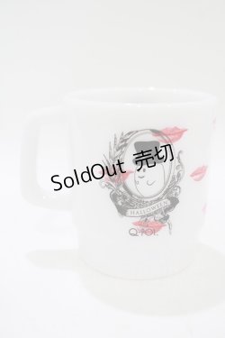 画像1: Q-pot. / RIP&LIPとおばけちゃんメラミン製マグカップ  オフ H-25-11-12-068-QP-ZA-KB-ZH