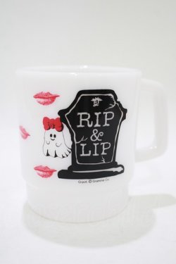 画像2: Q-pot. / RIP&LIPとおばけちゃんメラミン製マグカップ  オフ H-25-11-12-068-QP-ZA-KB-ZH