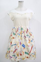 MILK / キャンドルハーフワンピース  アイボリー H-25-11-12-010-ML-OP-KB-ZH